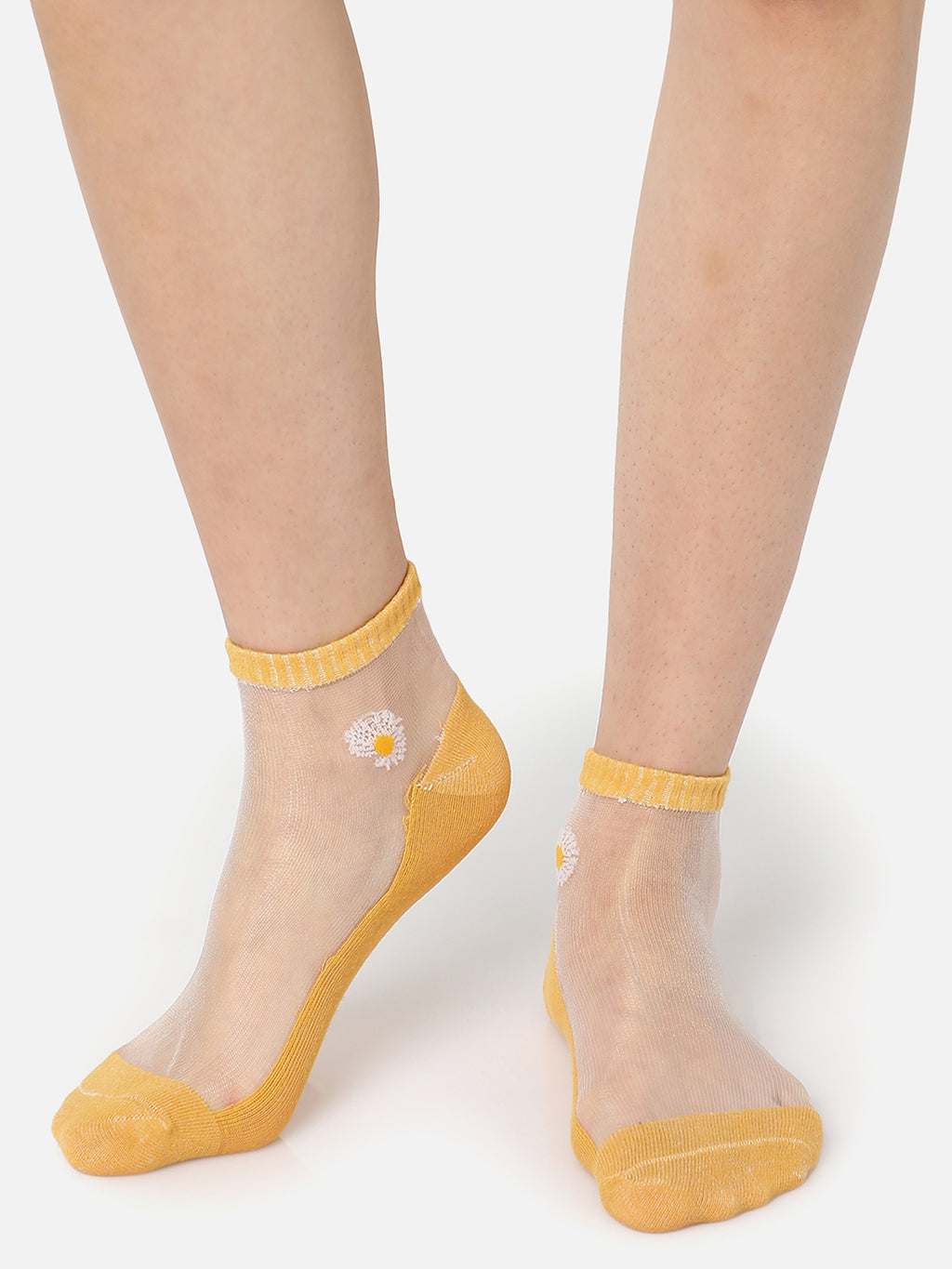 Set Of 5 Color Blocked Ankle Length Socks