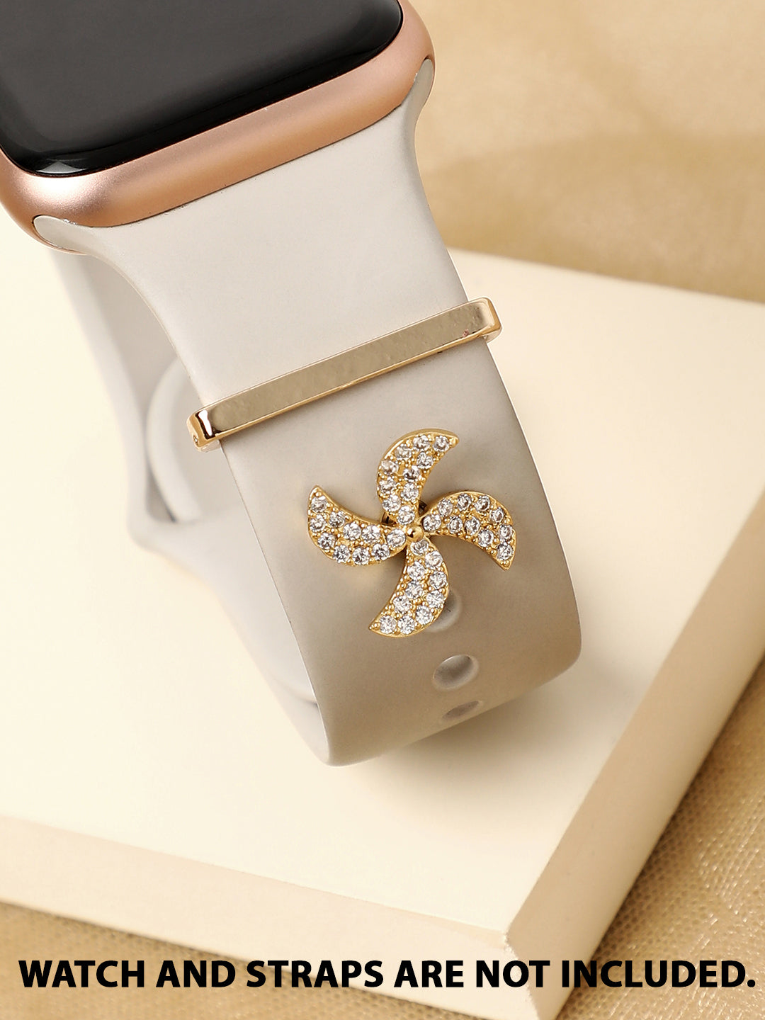 Cardea Windmill Embellished Snap Button Charm