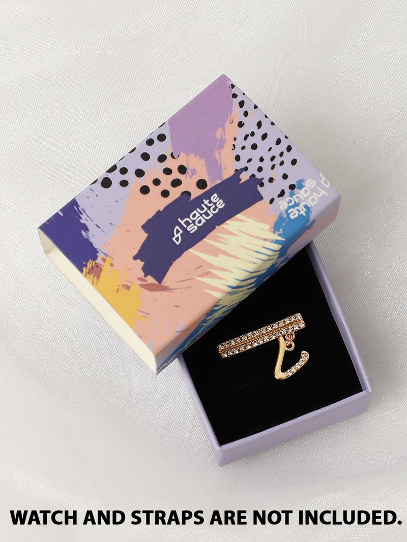 Liberty Initial Watch Charm - V