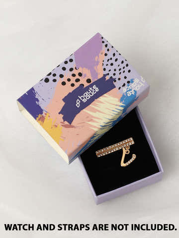 Liberty Initial Watch Charm - V