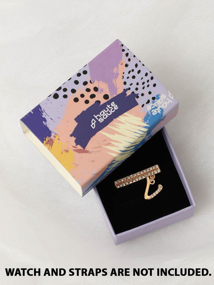 Liberty Initial Watch Charm - V