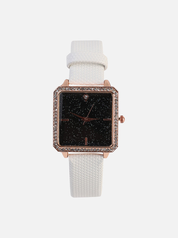 Sophia White Watch Combo