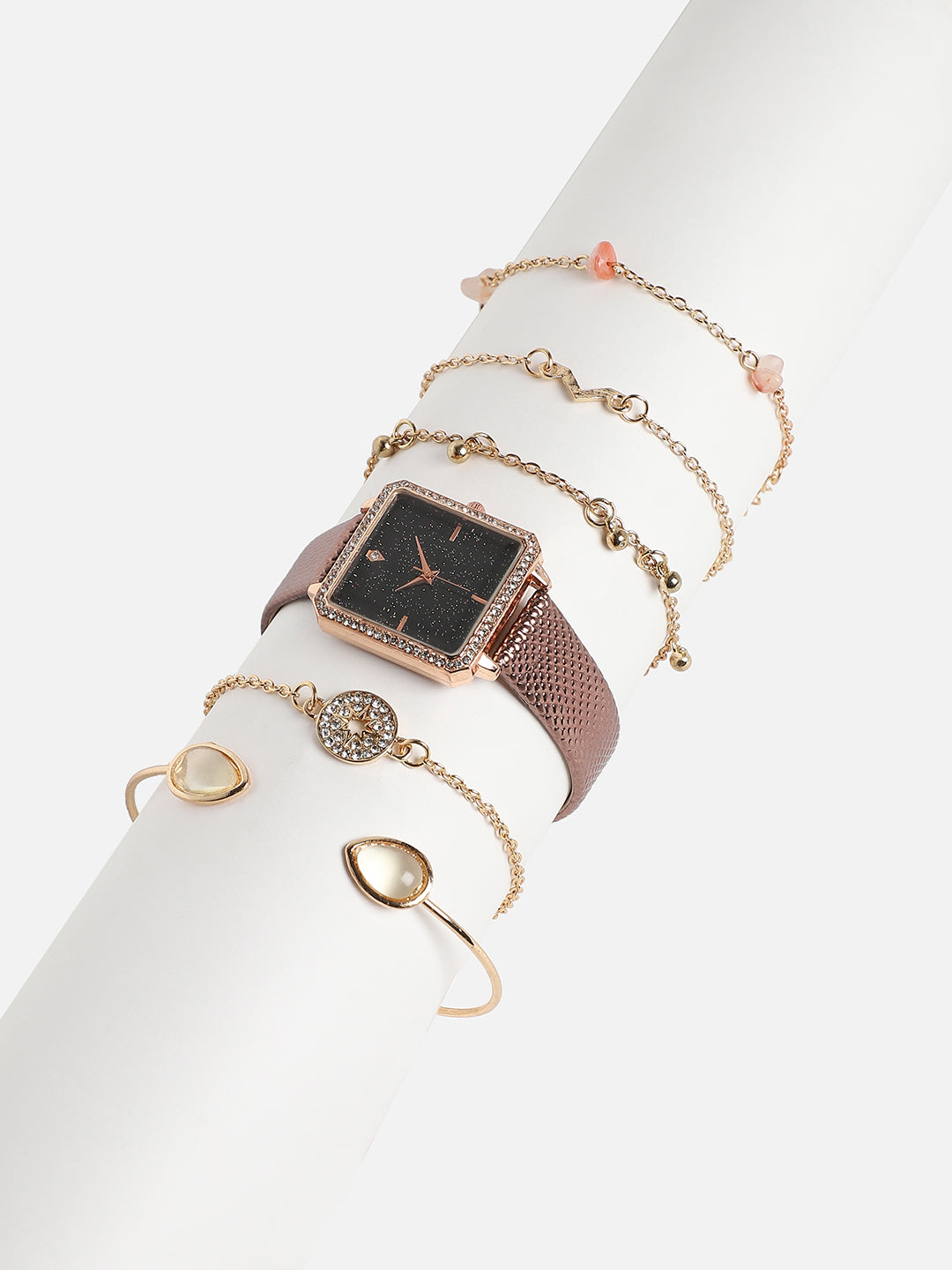 Sophia Brown Watch Combo
