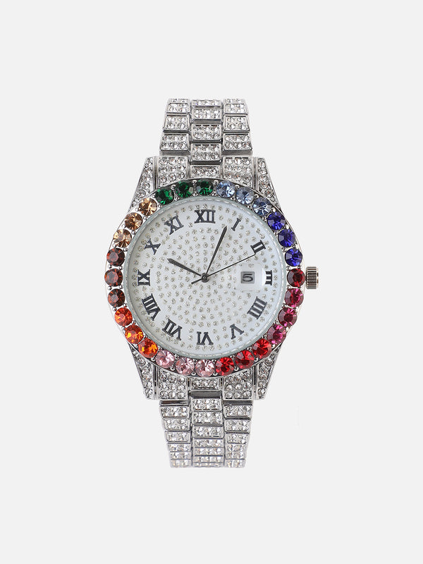 Aurora Silver Watch Combo