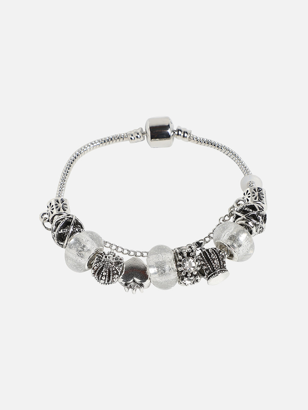Set Of Silver Mesh Watch And Bracelet