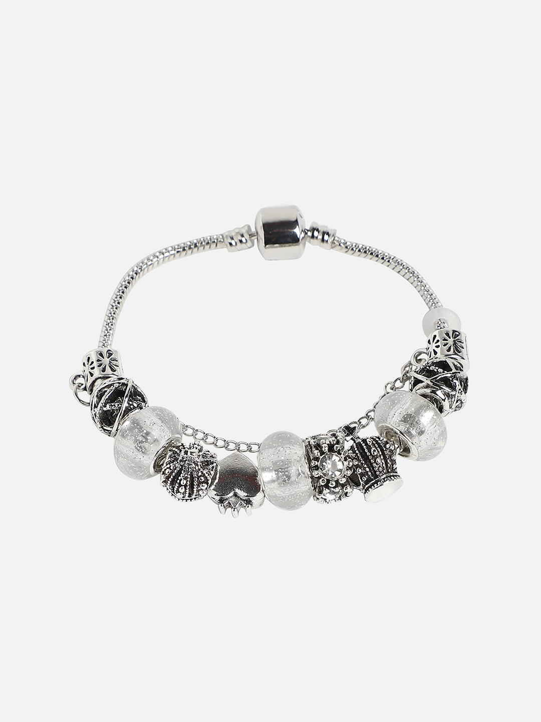 Set Of Silver Mesh Watch And Bracelet