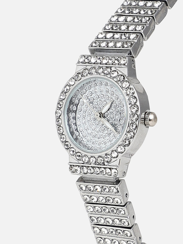 Leia Silver Watch Combo