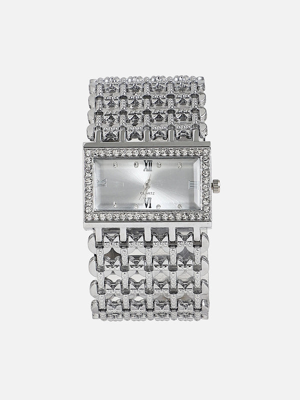 Kayra Silver Watch Combo