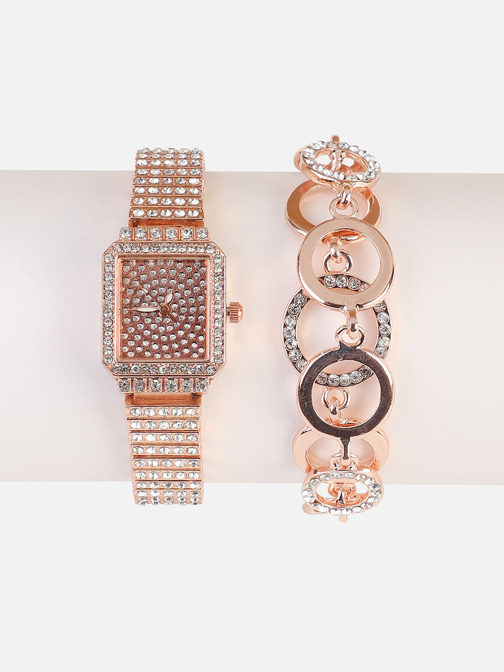 Kennedy Rose Gold Watch Combo