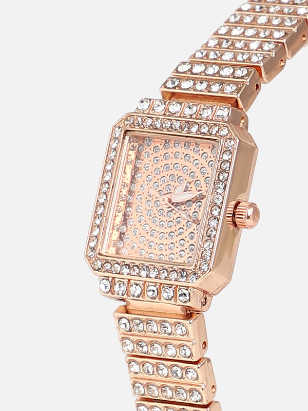 Kennedy Rose Gold Watch Combo