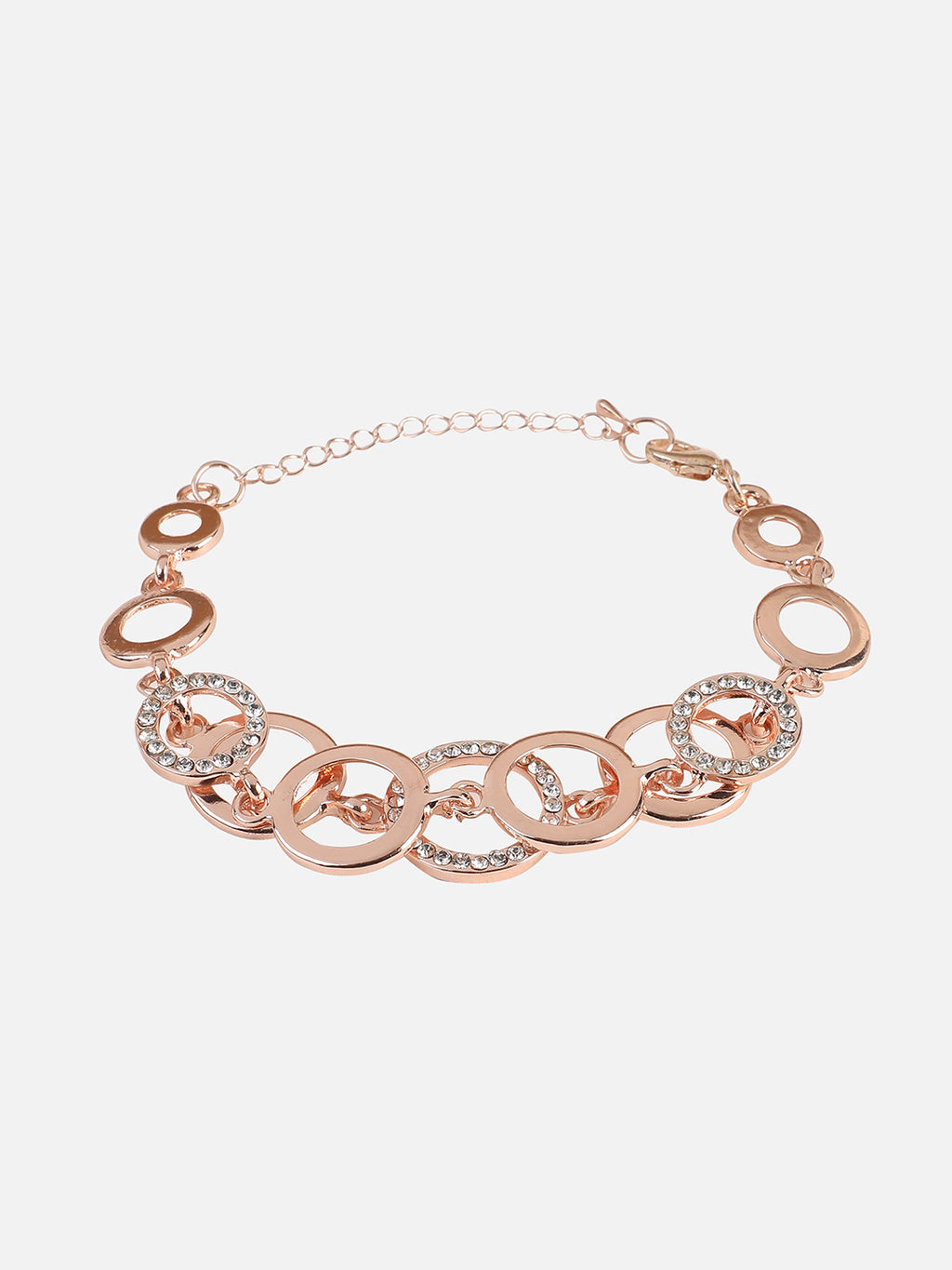 Set Of Gold Chain Watch And Bracelet