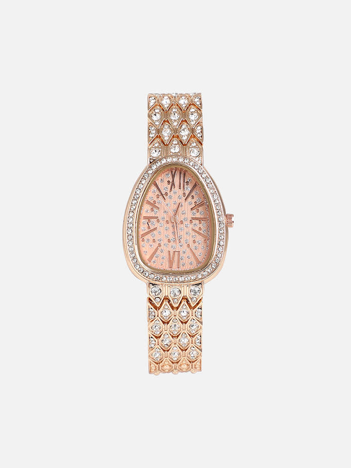 The Roman Ophidian Oval Watch - Rose Gold
