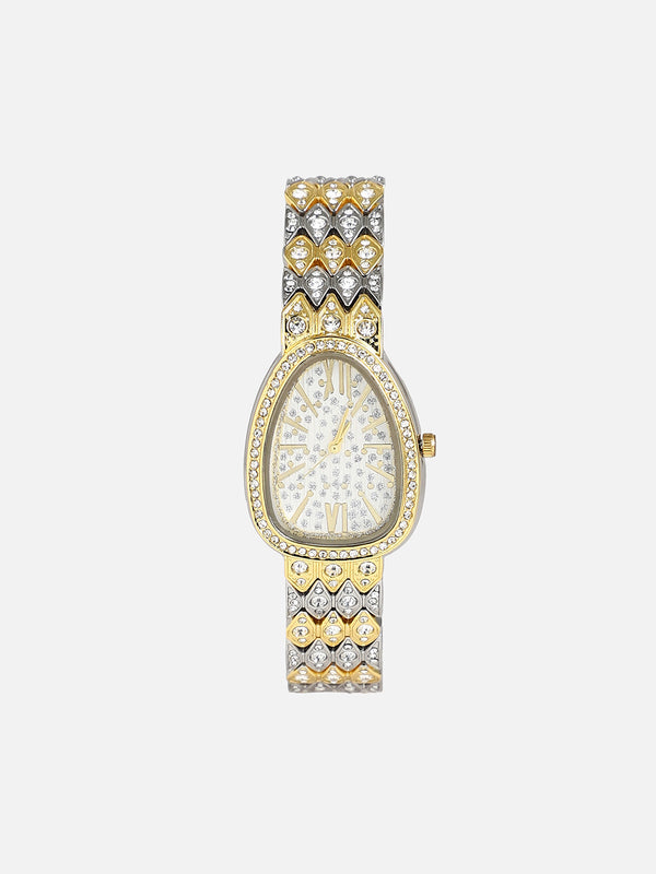 The Roman Ophidian Oval Watch - Ivory White