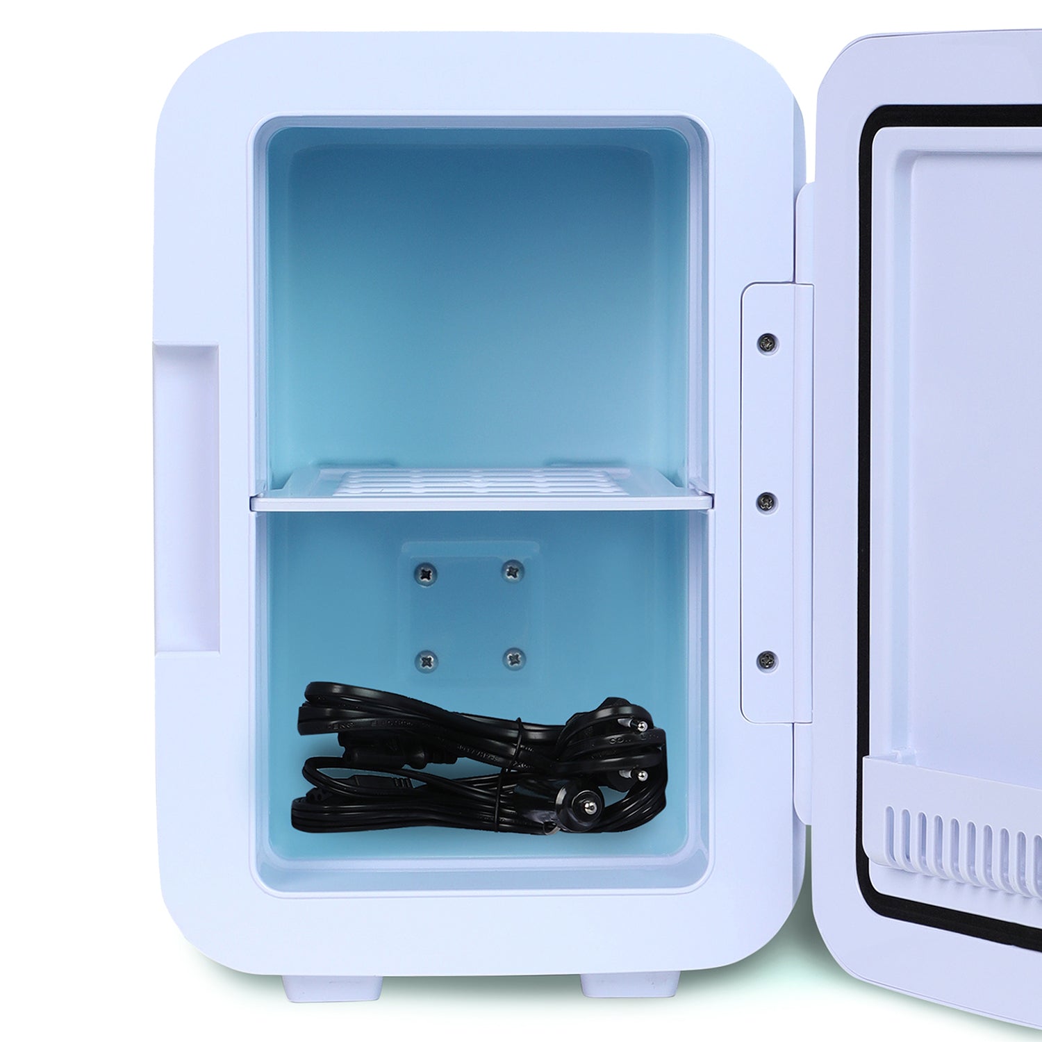 Vybe Mini Beauty Fridge (6 Liter):AC/DC Portable Thermoelectric Cooler and Warmer.Also used as Car Mini Fridge for Long Travel.Used to store - Serums,Moisturizers,Toners, Cream,Nail Polish (VYBE1003)